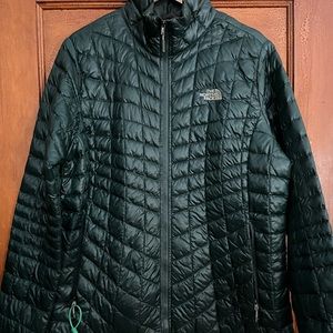 North face hunter green large jacket